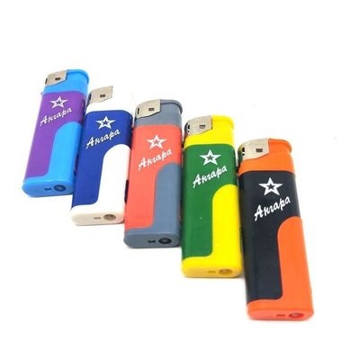 Logo personalizzato Moda sigaretta accendino elettrico LED accendino di plastica con DY-5820
