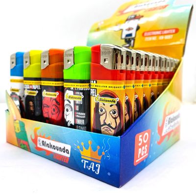 Accendino a gas ricaricabile elettronico con LED Disposable Request Style Sample US 20/piece