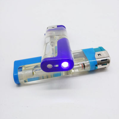 Cinque colori Lampada a LED Bianca Fiamma morbida Accendino elettronico Gas Ricaricabile Accendino per sigari