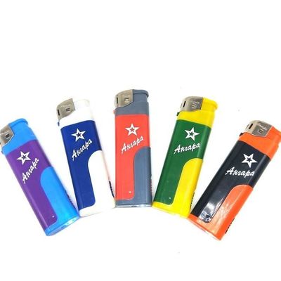 Cinque colori Lampada a LED Bianca Fiamma morbida Accendino elettronico Gas Ricaricabile Accendino per sigari