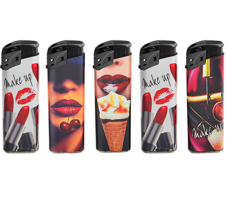 Accendino a gas a doppio getto di butano con design elegante e logo personalizzato