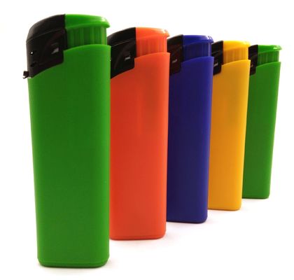 Accendino a gas a doppio getto di butano con design elegante e logo personalizzato