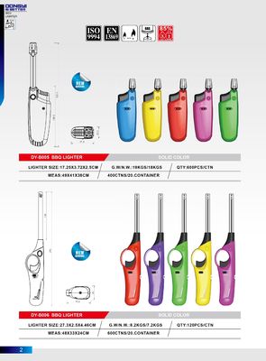Accenditori da cucina certificati ISO22072 per illuminazione di lunga durata DY-B006