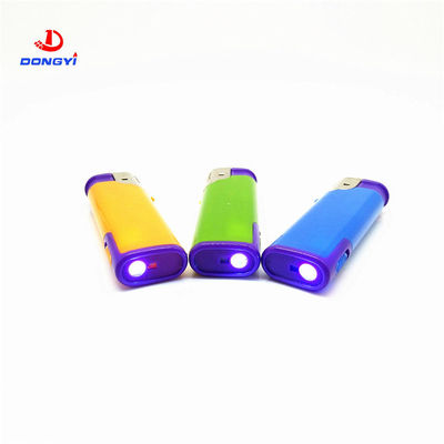 Colorato Dy-F003 luce a LED resistente al vento elettronica accenditore personalizzazione di plastica