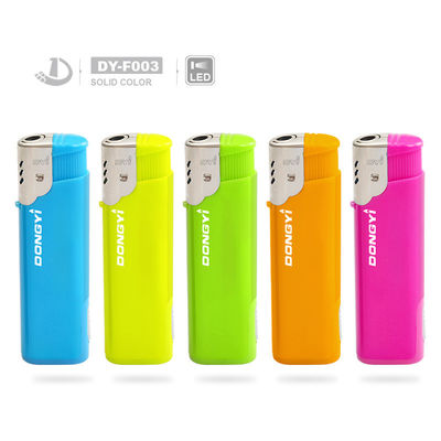Colorato Dy-F003 luce a LED resistente al vento elettronica accenditore personalizzazione di plastica