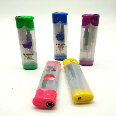 Torcia Dy-F005 Modello accendino a gas di butano in plastica a prova di vento per sigarette e candele