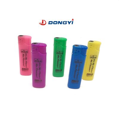 Torcia Dy-F005 Modello accendino a gas di butano in plastica a prova di vento per sigarette e candele