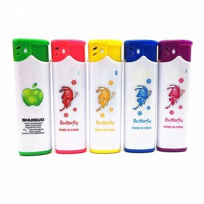 Modello di plastica NO. DY-F005 Accendino ricaricabile a prova di vento con farfalla di Shaodong Lighter
