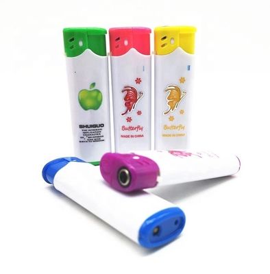 DY-F005 accendino di plastica a vento resistente ricaricabile a colori multipli per il modello N.O. DY-F005