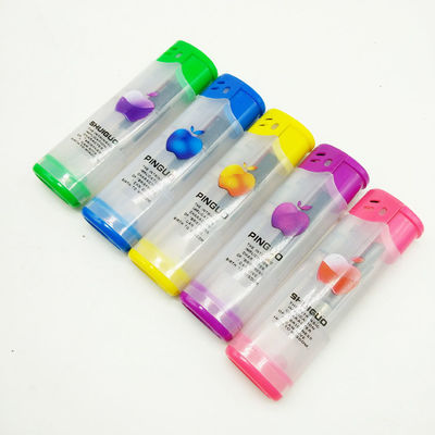 DY-F005 accendino di plastica a vento resistente ricaricabile a colori multipli per il modello N.O. DY-F005
