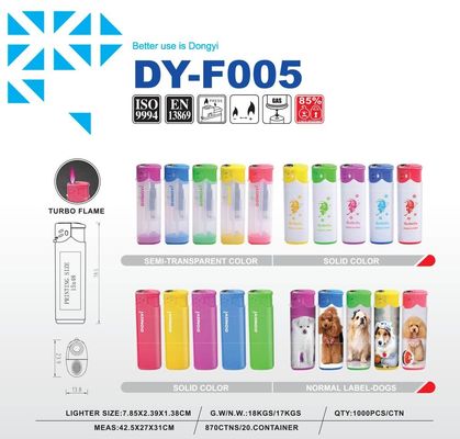 Hunan Dongyi's Classic Gas Lighter Torch Dy-F005 per applicazioni a prova di vento