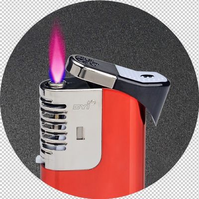 Modello N.O. DY-F029 Accendino a gas a prova di vento monouso con LED e elettronica personalizzata