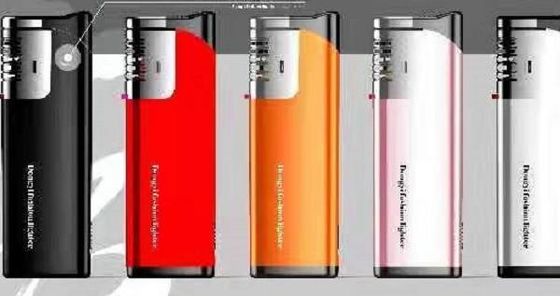 Modello N.O. DY-F029 Accendino a gas a prova di vento monouso con LED e elettronica personalizzata