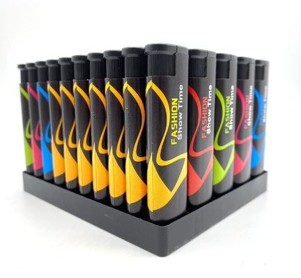 Dimensioni di accendino 80*23.7*11.18mm Accendino a gas per sigarette di plastica per cucina barbecue a prova di vento