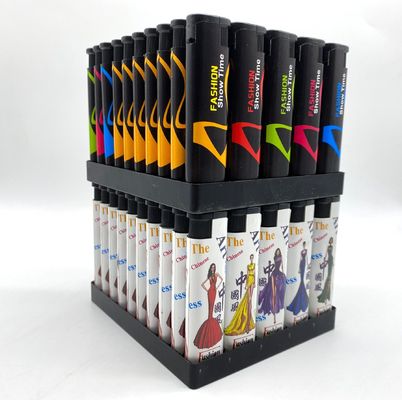 Accenditori a gas Logo personalizzato Accenditore di sigarette decorativo Accenditore di plastica