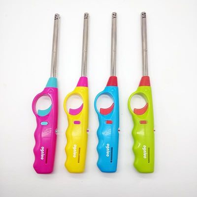 Accendino a gas da barbecue ricaricabile con tubo in acciaio inossidabile modello N.O. DY-B009 e materiale durevole