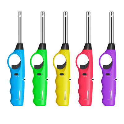 Accendino a gas da barbecue ricaricabile con tubo in acciaio inossidabile modello N.O. DY-B009 e materiale durevole