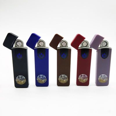 Impronta digitale attivata USB accenditore ricaricabile USB01 Logo personalizzato 8.2*2.3*0.95 cm