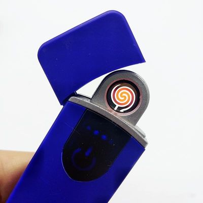 Impronta digitale attivata USB accenditore ricaricabile USB01 Logo personalizzato 8.2*2.3*0.95 cm