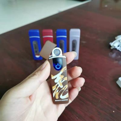 Accenditore elettronico ad induzione di impronte digitali con bobina di calore USB ricaricabile personalizzata