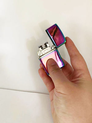 Metal USB doppio arco di ricarica impermeabile accenditore elettronico di sigarette in cinque colori
