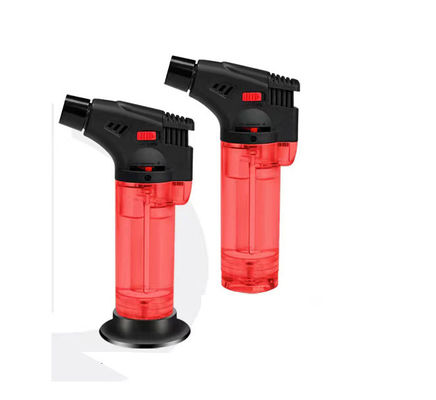 Ricaricabile gas butano BBQ torcia accendino di sigaro con punch cutter portatile e fiamma a getto